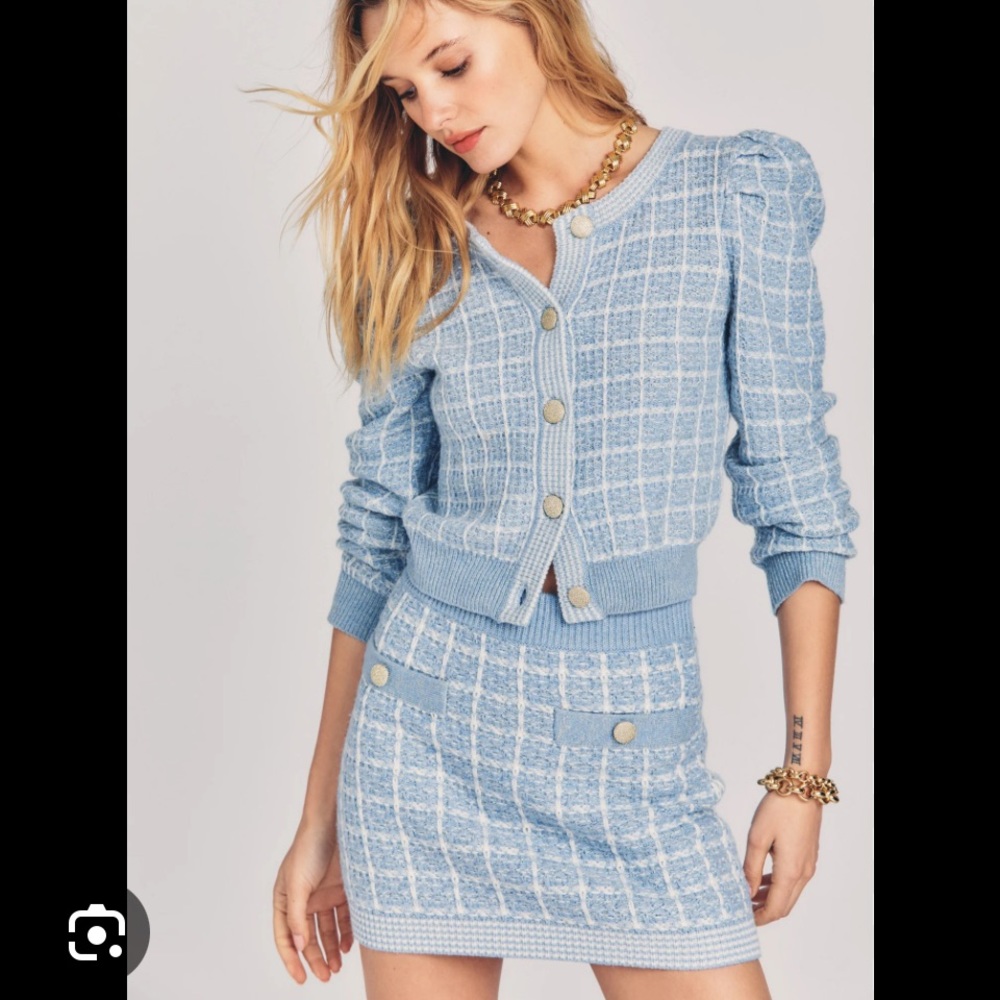 LoveShackFancy Daughter Cadigan & Skirt Set